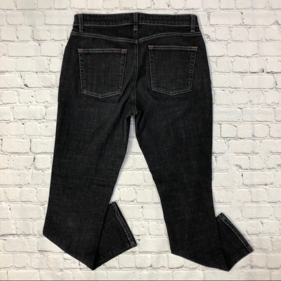 Eileen Fisher Straight Leg Jeans Black Size 4 Organic Cotton - Picture 3 of 9